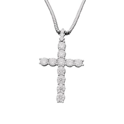 Vintage Cross Diamond Pendant