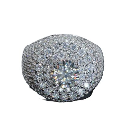 Button Diamond Ring